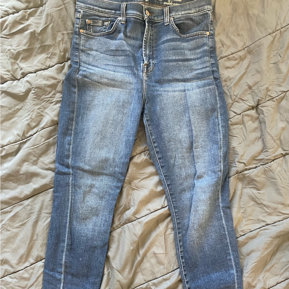 7 FOR ALL MANKIND high waist ankle gwenevere jeans Size 30